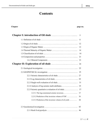 Oil shale and shale gas (abdallah) | PDF