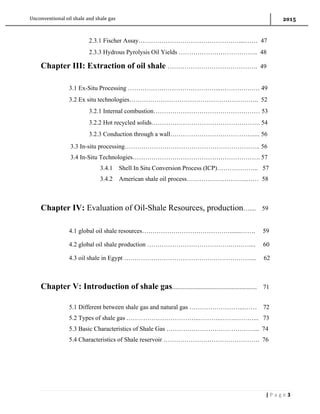 Oil shale and shale gas (abdallah) | PDF