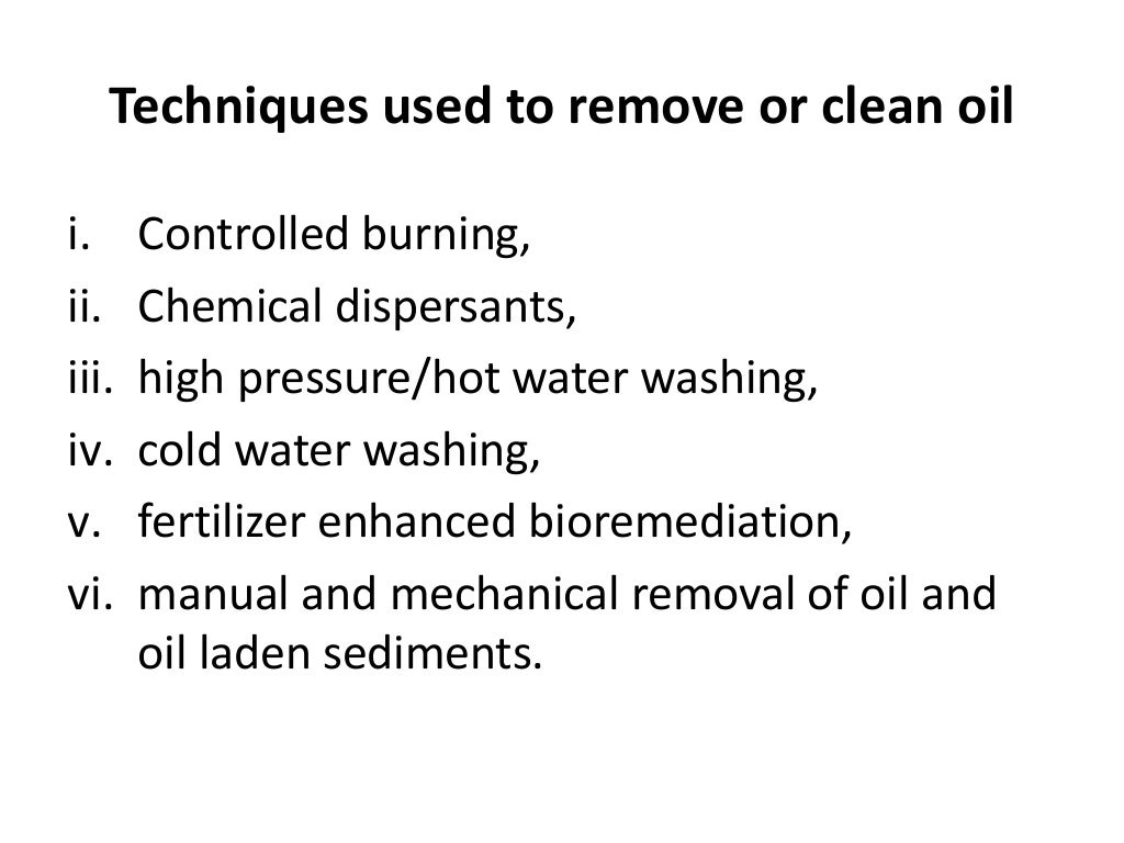 bioremediation of oil spills