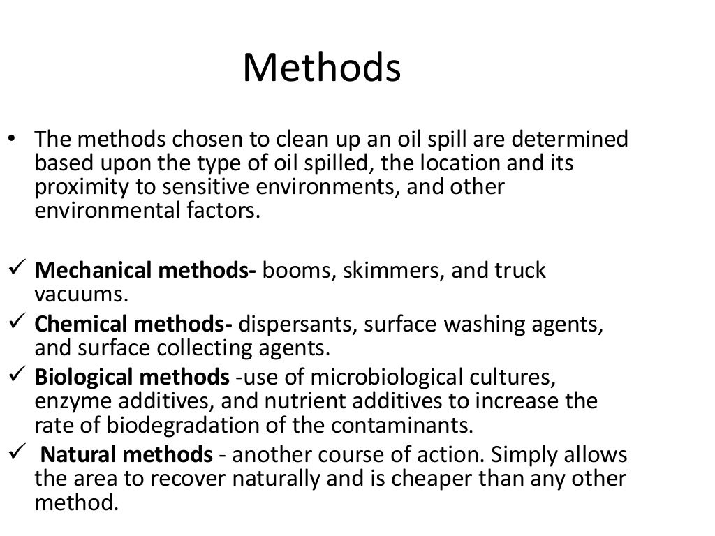 bioremediation of oil spills