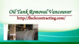 Oil Tank Removal Vancouver