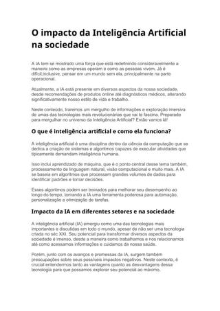 O impacto da Inteligência Artificial na sociedade.docx