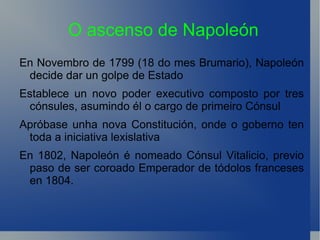 Ordena ao xoven xeneral Napoleón Bonaparte que dirixa o exército de Italia, obtendo triunfo tras triunfo contra Austria 