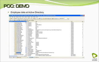 POC: DEMO Employee data at Active Directory. 
