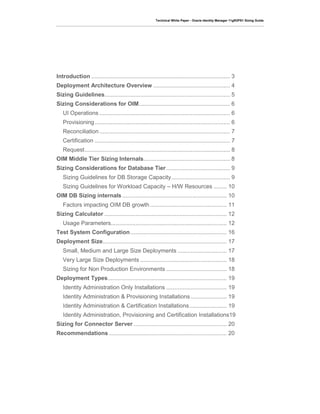 OIM Sizing Guide 11gR2PS1 | PDF