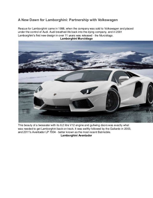 Lamborghini Essays Lamborghini Essays