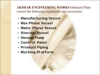 Ointment Toothpaste Cream Manufacturing Plant | PDF