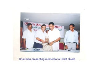 Chairman presenting memento to Chief Guest 