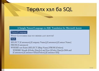 Т р лх хэл баө ө SQL
5-42
 