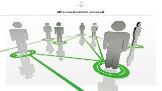 Miten verkostoidut somessa?
21
 