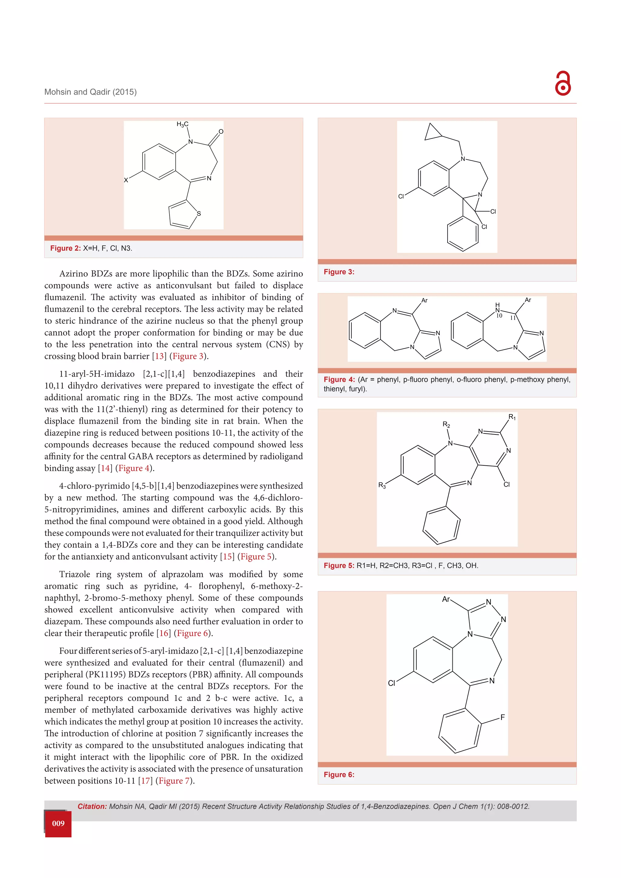 Recent Structure Activity Relationship Studies of 1,4-Benzodiazepines | PDF