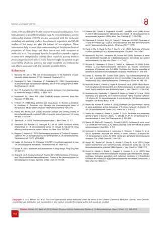 Recent Structure Activity Relationship Studies of 1,4-Benzodiazepines | PDF