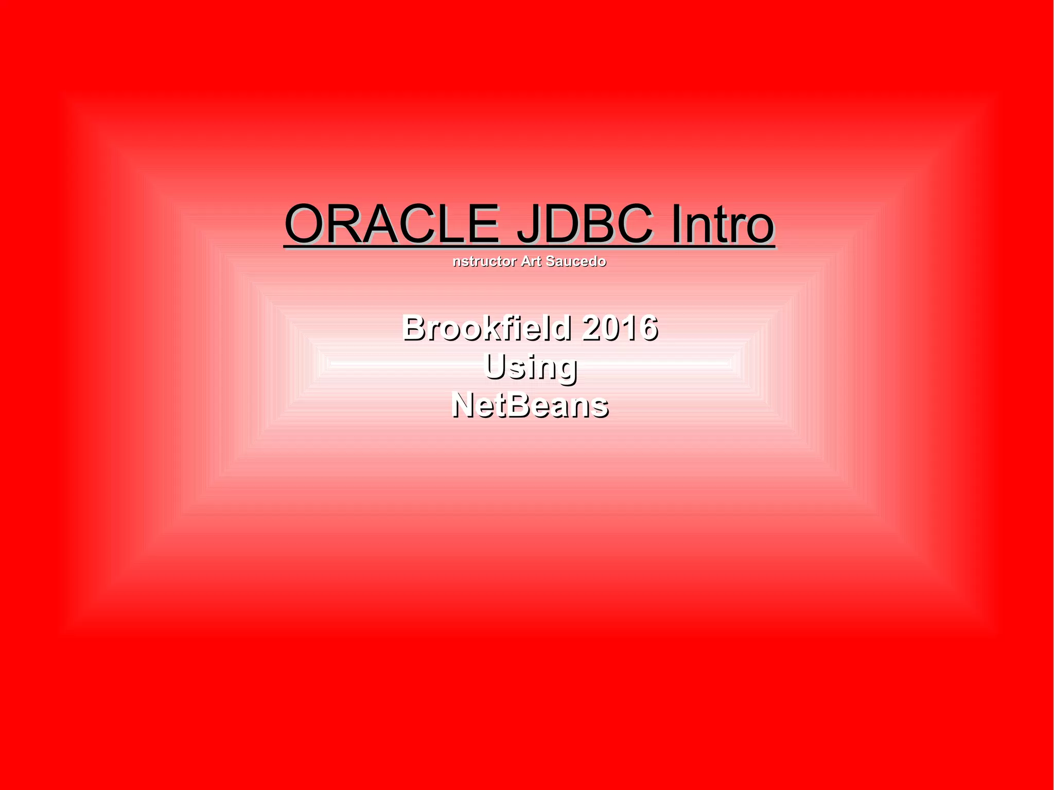 Ojdbc PPT ojdbc-ppt