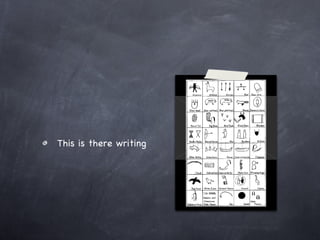 This is there writing Text