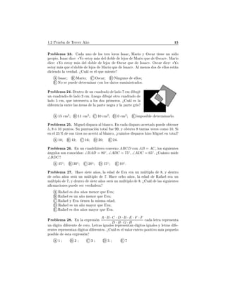 ½º¾ ÈÖÙ Ì Ö
 Ö Ó ½
ÈÖÓ Ð Ñ ¾¿º ÙÒÓ ÐÓ× ØÖ × ÐÓÖÓ× Á× 
¸ Å Ö Ó Ý Ç×
 Ö Ø Ò ÙÒ Ò Ó
ÔÖÓÔ Óº Á× 
 
 Ó ×ØÓÝ Ñ × Ð Ó Ð Ð Ó× Å Ö Ó ÕÙ Ç×
 Ö º Å Ö Ó

 Ó ×ØÓÝ Ñ × Ð Ó Ð Ð Ó× Ç×
 Ö ÕÙ Á× 
 º Ç×
 Ö 
 Ó
×ØÓÝ Ñ × ÕÙ Ð Ó Ð Ð Ó× Å Ö Ó ÕÙ Á× 
 º Ð Ñ ÒÓ× Ó× ÐÐÓ× ×Ø Ò

 Ò Ó Ð Ú Ö º ú Ù Ð × Ð ÕÙ Ñ ÒØ
Á× 
 Å Ö Ó Ç×
 Ö Æ Ò ÙÒÓ ÐÐÓ×
ÆÓ × ÔÙ Ø ÖÑ Ò Ö 
ÓÒ ÐÓ× ØÓ× ×ÙÑ Ò ×ØÖ Ó×º
ÈÖÓ Ð Ñ ¾ º ÒØÖÓ ÙÒ 
Ù Ö Ó Ð Ó 
Ñ Ù
ÙÒ 
Ù Ö Ó Ð Ó ¿ 
Ñº ÄÙ Ó Ù ÓØÖÓ 
Ù Ö Ó
Ð Ó 
Ñ¸ ÕÙ ÒØ Ö× 
Ø ÐÓ× Ó× ÔÖ Ñ ÖÓ×º ú Ù Ð × Ð
Ö Ò
 ÒØÖ Ð × Ö × Ð Ô ÖØ Ò Ö Ý Ð Ô ÖØ Ö ×
½ 
Ñ
2
½½ 
Ñ
2
½¼ 
Ñ
2
¼ 
Ñ
2
ÑÔÓ× Ð Ø ÖÑ Ò ÖÐÓº
ÈÖÓ Ð Ñ ¾ º Å Ù Ð ×Ô Ö Ð Ð Ò
Óº Ò 
 ×Ô ÖÓ 
 ÖØ Ó ÔÙ Ó Ø Ò Ö
¸ ½¼ ÔÙÒØÓ×º ËÙ ÔÙÒØÙ 
 Ò ØÓØ Ð Ù ¸ Ý Ó ØÙÚÓ Ø ÒØ × Ú 
 × 
ÓÑÓ ½¼º Ë
Ò Ð ¾ ± ×Ù× Ø ÖÓ× ÒÓ 
 ÖØ Ð Ð Ò
Ó¸ ú
Ù ÒØÓ× ×Ô ÖÓ× ÞÓ Å Ù Ð Ò ØÓØ Ð
½¼ ½¾ ½ ¾¼ ¾ º
ÈÖÓ Ð Ñ ¾ º Ò ÙÒ 
Ù Ö Ð Ø ÖÓ 
ÓÒÚ ÜÓ ABCD 
ÓÒ AB = AC¸ ÐÓ× × Ù ÒØ ×
Ò ÙÐÓ× ×ÓÒ 
ÓÒÓ
 Ó× ∠BAD = 80◦
¸ ∠ABC = 75◦
¸ ∠ADC = 65◦
º ú Ù ÒØÓ Ñ
∠BDC
45◦
30◦
20◦
15◦
10◦
º
ÈÖÓ Ð Ñ ¾ º À 
 × Ø Ó×¸ Ð Ú Ö ÙÒ Ñ ÐØ ÔÐÓ ¸ Ý ÒØÖÓ
Ó
 Ó Ó× × Ö ÙÒ Ñ ÐØ ÔÐÓ º À 
 Ó
 Ó Ó×¸ Ð Ê Ð Ö ÙÒ
Ñ ÐØ ÔÐÓ ¸ Ý ÒØÖÓ × Ø Ó× × Ö ÙÒ Ñ ÐØ ÔÐÓ º ú Ù Ð Ð × × Ù ÒØ ×
ÖÑ 
 ÓÒ × ÔÙ × Ö Ú Ö Ö
Ê Ð × Ó× Ó× Ñ ÒÓÖ ÕÙ Ú
Ê Ð × ÙÒ Ó Ñ ÒÓÖ ÕÙ Ú
Ê Ð Ý Ú Ø Ò Ò Ð Ñ ×Ñ
Ê Ð × ÙÒ Ó Ñ ÝÓÖ ÕÙ Ú
Ê Ð × Ó× Ó× Ñ ÝÓÖ ÕÙ Ú º
ÈÖÓ Ð Ñ ¾ º Ò Ð ÜÔÖ × Ò
A · B · C · D · B · E · F · F
D · B · G · H

 Ð ØÖ Ö ÔÖ × ÒØ
ÙÒ ØÓ Ö ÒØ 
 ÖÓº Ä ØÖ × Ù Ð × Ö ÔÖ × ÒØ Ò ØÓ× Ù Ð × Ý Ð ØÖ × ¹
Ö ÒØ × Ö ÔÖ × ÒØ Ò ØÓ× Ö ÒØ ×º ú Ù Ð × Ð Ú ÐÓÖ ÒØ ÖÓ ÔÓ× Ø ÚÓ Ñ × Ô ÕÙ Ó
ÔÓ× Ð ×Ø ÜÔÖ × Ò
½ ¾ ¿
 