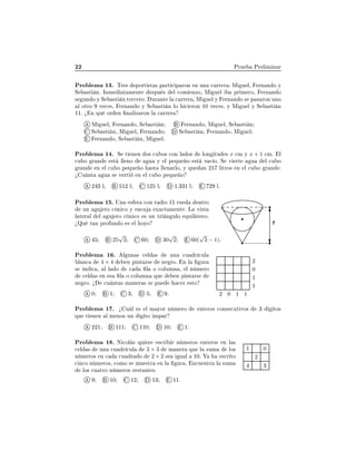 ¾¾ ÈÖÙ ÈÖ Ð Ñ Ò Ö
ÈÖÓ Ð Ñ ½¿º ÌÖ × ÔÓÖØ ×Ø × Ô ÖØ 
 Ô ÖÓÒ Ò ÙÒ 
 ÖÖ Ö Å Ù Ð¸ ÖÒ Ò Ó Ý
Ë ×Ø Òº ÁÒÑ Ø Ñ ÒØ ×ÔÙ × Ð 
ÓÑ ÒÞÓ¸ Å Ù Ð ÔÖ Ñ ÖÓ¸ ÖÒ Ò Ó
× ÙÒ Ó Ý Ë ×Ø Ò Ø Ö
 ÖÓº ÙÖ ÒØ Ð 
 ÖÖ Ö ¸ Å Ù Ð Ý ÖÒ Ò Ó × Ô × ÖÓÒ ÙÒÓ
Ð ÓØÖÓ Ú 
 ×¸ ÖÒ Ò Ó Ý Ë ×Ø Ò ÐÓ 
 ÖÓÒ ½¼ Ú 
 ×¸ Ý Å Ù Ð Ý Ë ×Ø Ò
½½º ú Ò ÕÙ ÓÖ Ò Ò Ð Þ ÖÓÒ Ð 
 ÖÖ Ö
Å Ù Ð¸ ÖÒ Ò Ó¸ Ë ×Ø Ò ÖÒ Ò Ó¸ Å Ù Ð¸ Ë ×Ø Ò
Ë ×Ø Ò¸ Å Ù Ð¸ ÖÒ Ò Ó Ë ×Ø Ò¸ ÖÒ Ò Ó¸ Å Ù Ð
ÖÒ Ò Ó¸ Ë ×Ø Ò¸ Å Ù Ðº
ÈÖÓ Ð Ñ ½ º Ë Ø Ò Ò Ó× 
Ù Ó× 
ÓÒ Ð Ó× ÐÓÒ ØÙ × x 
Ñ Ý x + 1 
Ñº Ð

Ù Ó Ö Ò ×Ø ÐÐ ÒÓ Ù Ý Ð Ô ÕÙ Ó ×Ø Ú 
 Óº Ë Ú ÖØ Ù Ð 
Ù Ó
Ö Ò Ò Ð 
Ù Ó Ô ÕÙ Ó ×Ø ÐÐ Ò ÖÐÓ¸ Ý ÕÙ Ò ¾½ Ð ØÖÓ× Ò Ð 
Ù Ó Ö Ò º
ú Ù ÒØ Ù × Ú ÖØ Ò Ð 
Ù Ó Ô ÕÙ Ó
¾ ¿ Ð ½¾ Ð ½¾ Ð ½º¿¿½ Ð ¾ Ðº
ÈÖÓ Ð Ñ ½ º ÍÒ × Ö 
ÓÒ Ö Ó ½ ÖÙ ÒØÖÓ
ÙÒ Ù ÖÓ 
 Ò 
Ó Ý Ò
 Ü 
Ø Ñ ÒØ º Ä Ú ×Ø
Ð Ø Ö Ð Ð Ù ÖÓ 
 Ò 
Ó × ÙÒ ØÖ Ò ÙÐÓ ÕÙ Ð Ø ÖÓº
úÉÙ Ø Ò ÔÖÓ ÙÒ Ó × Ð ÓÝÓ
25
√
3 ¼ 30
√
2 60(
√
3 − 1)º
ÈÖÓ Ð Ñ ½ º Ð ÙÒ × 
 Ð × ÙÒ 
Ù Ö 
ÙÐ
Ð Ò
 4 × 4 Ò Ô ÒØ Ö× Ò ÖÓº Ò Ð ÙÖ
× Ò 
 ¸ Ð Ð Ó 
 Ð Ó 
ÓÐÙÑÒ ¸ Ð Ò Ñ ÖÓ

 Ð × Ò × Ð Ó 
ÓÐÙÑÒ ÕÙ Ò Ô ÒØ Ö×
Ò ÖÓº ú 
Ù ÒØ × Ñ Ò Ö × × ÔÙ 
 Ö ×ØÓ
¾ ¼ ½ ½
½
½
¼
¾
¼ ½ ¿ º
ÈÖÓ Ð Ñ ½ º ú Ù Ð × Ð Ñ ÝÓÖ Ò Ñ ÖÓ ÒØ ÖÓ× 
ÓÒ× 
ÙØ ÚÓ× ¿ ØÓ×
ÕÙ Ø Ò Ò Ð Ñ ÒÓ× ÙÒ ØÓ ÑÔ Ö
¾¾½ ½½½ ½½¼ ½¼ ½º
ÈÖÓ Ð Ñ ½ º Æ 
ÓÐ × ÕÙ Ö ×
Ö Ö Ò Ñ ÖÓ× ÒØ ÖÓ× Ò Ð ×

 Ð × ÙÒ 
Ù Ö 
ÙÐ 3 × 3 Ñ Ò Ö ÕÙ Ð ×ÙÑ ÐÓ×
Ò Ñ ÖÓ× Ò 
 
Ù Ö Ó 2 × 2 × Ù Ð ½¼º ×
Ö ØÓ

 Ò
Ó Ò Ñ ÖÓ×¸ 
ÓÑÓ × ÑÙ ×ØÖ Ò Ð ÙÖ º Ò
Ù ÒØÖ Ð ×ÙÑ
ÐÓ× 
Ù ØÖÓ Ò Ñ ÖÓ× Ö ×Ø ÒØ ×º
¿
¾
½ ¼
½¼ ½¾ ½¿ ½½º
 