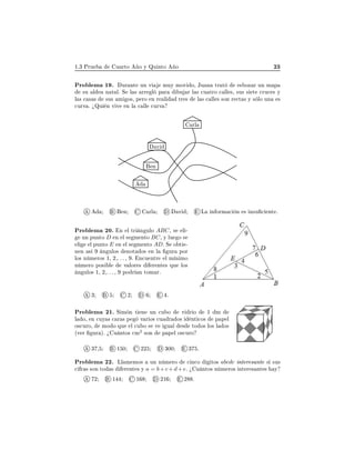 ½º¿ ÈÖÙ Ù ÖØÓ Ó Ý ÉÙ ÒØÓ Ó ¾¿
ÈÖÓ Ð Ñ ½ º ÙÖ ÒØ ÙÒ Ú ÑÙÝ ÑÓÚ Ó¸ ÂÙ Ò ØÖ Ø × ÓÞ Ö ÙÒ Ñ Ô
×Ù Ð Ò Ø Ðº Ë Ð × ÖÖ Ð Ô Ö Ù Ö Ð × 
Ù ØÖÓ 
 ÐÐ ×¸ ×Ù× × Ø 
ÖÙ
 × Ý
Ð × 
 × × ×Ù× Ñ Ó×¸ Ô ÖÓ Ò Ö Ð ØÖ × Ð × 
 ÐÐ × ×ÓÒ Ö 
Ø × Ý × ÐÓ ÙÒ ×

ÙÖÚ º úÉÙ Ò Ú Ú Ò Ð 
 ÐÐ 
ÙÖÚ
Ò
Ú
ÖÐ
Ò ÖÐ Ú Ä Ò ÓÖÑ 
 Ò × Ò×Ù 
 ÒØ º
ÈÖÓ Ð Ñ ¾¼º Ò Ð ØÖ Ò ÙÐÓ ABC¸ × Ð ¹
ÙÒ ÔÙÒØÓ D Ò Ð × Ñ ÒØÓ BC¸ Ý ÐÙ Ó ×
Ð Ð ÔÙÒØÓ E Ò Ð × Ñ ÒØÓ ADº Ë Ó Ø ¹
Ò Ò × Ò ÙÐÓ× ÒÓØ Ó× Ò Ð ÙÖ ÔÓÖ
ÐÓ× Ò Ñ ÖÓ× ½¸ ¾¸º º º ¸ º Ò
Ù ÒØÖ Ð Ñ Ò ÑÓ
Ò Ñ ÖÓ ÔÓ× Ð Ú ÐÓÖ × Ö ÒØ × ÕÙ ÐÓ×
Ò ÙÐÓ× ½¸ ¾¸º º º ¸ ÔÓ Ö Ò ØÓÑ Öº
¿ ¾ º
ÈÖÓ Ð Ñ ¾½º Ë Ñ Ò Ø Ò ÙÒ 
Ù Ó Ú Ö Ó ½ Ñ
Ð Ó¸ Ò 
ÙÝ × 
 Ö × Ô Ú Ö Ó× 
Ù Ö Ó× ÒØ 
Ó× Ô Ô Ð
Ó×
ÙÖÓ¸ ÑÓ Ó ÕÙ Ð 
Ù Ó × Ú Ù Ð × ØÓ Ó× ÐÓ× Ð Ó×
´Ú Ö ÙÖ µº ú Ù ÒØÓ× 
Ñ
2
×ÓÒ Ô Ô Ð Ó×
ÙÖÓ
¿ ¸ ½ ¼ ¾¾ ¿¼¼ ¿ º
ÈÖÓ Ð Ñ ¾¾º ÄÐ Ñ ÑÓ× ÙÒ Ò Ñ ÖÓ 
 Ò
Ó ØÓ× abcde ÒØ Ö × ÒØ × ×Ù×

 Ö × ×ÓÒ ØÓ × Ö ÒØ × Ý a = b+ c+ d+ eº ú Ù ÒØÓ× Ò Ñ ÖÓ× ÒØ Ö × ÒØ × Ý
¾ ½ ½ ¾½ ¾ º
 