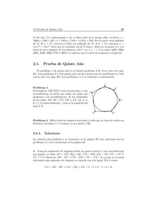 ¾º ÈÖÙ ÉÙ ÒØÓ Ó ¿
µ ÆÓ Ýº ÍÒ 
 Ô 
Ù Ö Ó n 
 Ö × × Ö Ð ÓÖÑ abba¸ × 
 Ö n =
1000a+ 100b+10b+a = 1001a+ 110b = 11(91a+ 10b)º ÈÓÖ ÐÓ Ø ÒØÓ × Ö Ñ ÐØ ÔÐÓ
½½º Ë n = k2
¸ ÒØÓÒ
 × k × Ö Ñ ÐØ ÔÐÓ ½½º Ë k = 11r ÒØÓÒ
 × n =
(11r)2
= 121r2
º È Ö ÕÙ Ð Ö ×ÙÐØ Ó × 
 Ö × r × Ö Ð Ñ ÒÓ× ¿ Ý ÐÓ
×ÙÑÓ ¸ Ô ÖÓ Ò Ò ÙÒÓ ÐÓ× Ò Ñ ÖÓ× 121r2

ÓÒ 3 ≤ r ≤ 9 ´ × Ö ½¼ ¸ ½ ¿ ¸
¿¼¾ ¸ ¿ ¸ ¾ ¸ Ý ¼½µ × 
 Ô 
 ¸ ÔÓÖ ÐÓ Ø ÒØÓ Ð Ö ×ÔÙ ×Ø × Ø Ú º
¾º º ÈÖÙ ÉÙ ÒØÓ Ó
Ð ÔÖÓ Ð Ñ ½ ÕÙ ÒØÓ Ó × Ð Ñ ×ÑÓ ÔÖÓ Ð Ñ Ø Ö
 Ö Ó ´Ú Ö Ô º
¿¾µº ÄÓ× ÔÖÓ Ð Ñ × ¾ Ý ¿ ÕÙ ÒØÓ Ó ×ÓÒ ÐÓ× Ñ ×ÑÓ× ÕÙ ÐÓ× ÔÖÓ Ð Ñ × ¾ Ý ¿

Ù ÖØÓ Ó ´Ú Ö Ô º ¿¿µº ÄÓ× ÔÖÓ Ð Ñ Ý × ÒÙÒ
 Ò 
ÓÒØ ÒÙ 
 Òº
ÈÖÓ Ð Ñ
Ð Ü ÓÒÓ ABCDEF ×Ø 
 Ö
ÙÒ×
Ö ÔØÓ ÙÒ

 Ö
ÙÒ Ö Ò
 ´ × 
 Ö ÕÙ ØÓ Ó× ×Ù× Ð Ó× ×ÓÒ
Ø Ò ÒØ × Ð 
 Ö
ÙÒ Ö Ò
 µº Ë Ð × ÐÓÒ ØÙ ×
ÐÓ× Ð Ó× AB¸ BC¸ CD¸ DE Ý EF ×ÓÒ ¸ ¸
¸ Ý Ö ×Ô 
Ø Ú Ñ ÒØ ¸ ú
Ù Ð × Ð ÐÓÒ ØÙ Ð
Ð Ó FA
A
B
C
DE
F
ÈÖÓ Ð Ñ º À ÐÐ ØÓ Ó× ÐÓ× Ò Ñ ÖÓ× Ò ØÙÖ Ð × n Ø Ð × ÕÙ Ð ×ÙÑ ØÓ Ó× ×Ù×
Ú ×ÓÖ × ´ Ò
ÐÙ Ó× ½ Ý Ð Ñ ×ÑÓ nµ × Ù Ð ½ º
¾º º½º ËÓÐÙ
 ÓÒ ×
Ä ×ÓÐÙ
 Ò Ð ÔÖÓ Ð Ñ ½ × Ò
Ù ÒØÖ Ò Ð Ô Ò ¿¿º Ä × ×ÓÐÙ
 ÓÒ × ÐÓ×
ÔÖÓ Ð Ñ × ¾ Ý ¿ × Ò
Ù ÒØÖ Ò Ò Ð Ô Ò ¿ º
º ÓÑÓ ÐÓ× × Ñ ÒØÓ× Ø Ò ÒØ × ÙÒ ÔÙÒØÓ ÜØ Ö ÓÖ ÙÒ 
 Ö
ÙÒ Ö Ò
×ÓÒ Ù Ð ×¸ × Ø Ò AP = PB¸ BQ = QC¸ CR = RD¸ DS = SE¸ ET = T F
FU = UAº ÒØÓÒ
 × AB − BC + CD − DE + EF − FA = 0¸ Ý ÕÙ Ò Ð ×ÙÑ
ÐØ ÖÒ 
 × Ñ ÒØÓ Ø Ò ÒØ × 
 Ò
 Ð 
ÓÒ ÓØÖÓ Ù Ðº ÈÓÖ ÐÓ Ø ÒØÓ
FA = AB − BC + CD − DE + EF = 4 − 5 + 6 − 7 + 8 = 6.
 