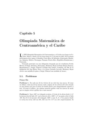 Ô ØÙÐÓ
ÇÐ ÑÔ Å Ø Ñ Ø 
ÒØÖÓ Ñ Ö 
 Ý Ð Ö
Ä ÁÁÁ ÇÐ ÑÔ Å Ø Ñ Ø 
 ÒØÖÓ Ñ Ö 
 Ý Ð Ö ØÙÚÓ ÐÙ Ö Ò Ó¹
Ð Ñ ¸ Å Ü 
Ó¸ × Ð ¾½ Ñ ÝÓ ×Ø Ð ½
Ó ÙÒ Ó ¾¼½½º Ò Ð Ñ ×Ñ
Ô ÖØ 
 Ô ÖÓÒ Ó
 Ô × × ÓÐÓÑ ¸ Ó×Ø Ê 
 ¸ Ð Ë ÐÚ ÓÖ¸ Ù Ø Ñ Ð ¸ ÀÓÒ Ù¹
Ö ×¸ Â Ñ 
 ¸ Å Ü 
Ó¸ Æ 
 Ö Ù ¸ È Ò Ñ ¸ ÈÙ ÖØÓ Ê 
Ó¸ Ê Ô Ð 
 ÓÑ Ò 
 Ò Ý
Î Ò ÞÙ Ð º
Î Ò ÞÙ Ð Ô ÖØ 
 Ô 
ÓÒ ÙÒ Ð 
 Ò ÒØ Ö ÔÓÖ ÐÓ× ×ØÙ ÒØ × Ú Ð Ò
À ÖÒ Ó ´ ÓÐ Ó ÐØ Ñ Ö ¸ Å Ö 
 Óµ¸ ÊÙ Ñ ÖÝ ÊÓ × ´ ÓÐ Ó Ú Ò È ×ØÓÖ ¸
ÖÕÙ × Ñ ØÓµ Ý Ë Ö Ó Î ÐÐ ÖÓ Ð ´ ÓÐ Ó Ë Ò Ä Þ ÖÓ¸ ÙÑ Ò µº Ð Â Ð
Ð 
 Ò Ù ÂÓ× À Ö Æ ØÓ Ý Ð ØÙØÓÖ ÖÑ Ð 
 Ú Óº ÊÙ Ñ ÖÝ ÊÓ ×
Ó ØÙÚÓ ÙÒ Ñ ÐÐ ÔÐ Ø Ý Ë Ö Ó Î ÐÐ ÖÓ Ð ÙÒ Ñ ÐÐ ÖÓÒ
 º
º½º ÈÖÓ Ð Ñ ×
ÈÖ Ñ Ö
ÈÖÓ Ð Ñ ½º Ò 
 ÙÒÓ ÐÓ× Ú ÖØ 
 × ÙÒ 
Ù Ó Ý ÙÒ ÑÓ×
 º Ð ×ÓÒ Ö
ÙÒ × Ð ØÓ¸ 
 ÙÒ Ð × ÑÓ×
 × ÚÙ Ð Ð ÙÒÓ ÐÓ× Ú ÖØ 
 × Ð 
Ù Ó × ØÙ Ó
Ò ÙÒ Ñ ×Ñ 
 Ö ÕÙ Ð Ú ÖØ 
 ÓÒ Ô ÖØ ¸ Ô ÖÓ ÓÒ ÐÑ ÒØ ÓÔÙ ×ØÓ
×Ø º Ð ×ÓÒ Ö Ð × Ð ØÓ¸ ú 
Ù ÒØ × Ñ Ò Ö × ÔÙ Ò ÚÓÐ Ö Ð × ÑÓ×
 × ÑÓ Ó
ÕÙ Ò Ò Ò Ò Ú ÖØ 
 ÕÙ Ò Ó× Ó Ñ × ÑÓ×
 ×
ÈÖÓ Ð Ñ ¾º Ë Ò ABC ÙÒ ØÖ Ò ÙÐÓ ×
 Ð ÒÓ¸ D Ð Ô Ð ÐØÙÖ × A¸ E
Ð ÒØ Ö× 

 Ò Ð Ð Ó AC 
ÓÒ Ð × 
ØÖ Þ Ð ∠ABC¸ Ý F ÙÒ ÔÙÒØÓ ×Ó Ö Ð Ð Ó
ABº Ë O Ð 
 Ö
ÙÒ
 ÒØÖÓ Ð ØÖ Ò ÙÐÓ ABC Ý × Ò X¸ Y ¸ Z ÐÓ× ÔÙÒØÓ× ÓÒ
× 
ÓÖØ Ò Ð × Ö 
Ø × AD 
ÓÒ BE¸ BE 
ÓÒ CF¸ CF 
ÓÒ AD¸ Ö ×Ô 
Ø Ú Ñ ÒØ º Ë
 