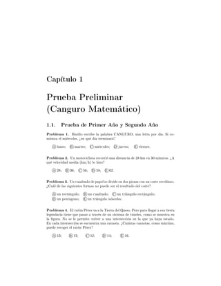 Ô ØÙÐÓ ½
ÈÖÙ ÈÖ Ð Ñ Ò Ö
´ Ò ÙÖÓ Å Ø Ñ Ø 
Óµ
½º½º ÈÖÙ ÈÖ Ñ Ö Ó Ý Ë ÙÒ Ó Ó
ÈÖÓ Ð Ñ ½º × Ð Ó ×
Ö Ð Ô Ð Ö Æ ÍÊÇ¸ ÙÒ Ð ØÖ ÔÓÖ º Ë 
Ó¹
Ñ ÒÞ Ð Ñ Ö
ÓÐ ×¸ ú Ò ÕÙ Ø ÖÑ Ò Ö
ÐÙÒ × Ñ ÖØ × Ñ Ö
ÓÐ × Ù Ú × Ú ÖÒ ×º
ÈÖÓ Ð Ñ ¾º ÍÒ ÑÓØÓ
 
Ð ×Ø Ö 
ÓÖÖ ÙÒ ×Ø Ò
 ¾ Ñ Ò ¿¼ Ñ ÒÙØÓ×º ú
ÕÙ Ú ÐÓ
 Ñ ´ Ñ» µ ÐÓ ÞÓ
¾ ¿ ¾º
ÈÖÓ Ð Ñ ¿º ÍÒ 
Ù Ö Ó Ô Ô Ð × Ú Ò Ó× Ô Þ × 
ÓÒ ÙÒ 
ÓÖØ Ö 
Ø Ð Ò Óº
ú Ù Ð Ð × × Ù ÒØ × ÓÖÑ × ÒÓ ÔÙ × Ö Ð Ö ×ÙÐØ Ó Ð 
ÓÖØ
ÙÒ Ö 
Ø Ò ÙÐÓ ÙÒ 
Ù Ö Ó ÙÒ ØÖ Ò ÙÐÓ Ö 
Ø Ò ÙÐÓ
ÙÒ Ô ÒØ ÓÒÓ ÙÒ ØÖ Ò ÙÐÓ × ×
 Ð ×º
ÈÖÓ Ð Ñ º Ð Ö Ø Ò È Ö Þ Ú Ð Ì ÖÖ Ð ÉÙ ×Óº È ÖÓ Ô Ö ÐÐ Ö × Ø ÖÖ
Ð Ò Ö Ø Ò ÕÙ Ô × Ö ØÖ Ú × ÙÒ × ×Ø Ñ Ø Ò Ð ×¸ 
ÓÑÓ × ÑÙ ×ØÖ Ò
Ð ÙÖ º ÆÓ × Ð Ô ÖÑ Ø ÚÓÐÚ Ö ÙÒ ÒØ Ö× 

 Ò Ò Ð ÕÙ Ý Ý ×Ø Óº
Ò 
 ÒØ Ö× 

 Ò × Ò
Ù ÒØÖ ÙÒ 
 Ö ÓØ º ú Ù ÒØ × 
 Ö ÓØ ×¸ 
ÓÑÓ Ñ Ü ÑÓ¸
ÔÙ Ö 
Ó Ö Ð Ö Ø Ò È Ö Þ
½¿ ½ ½¾ ½ ½ º
 