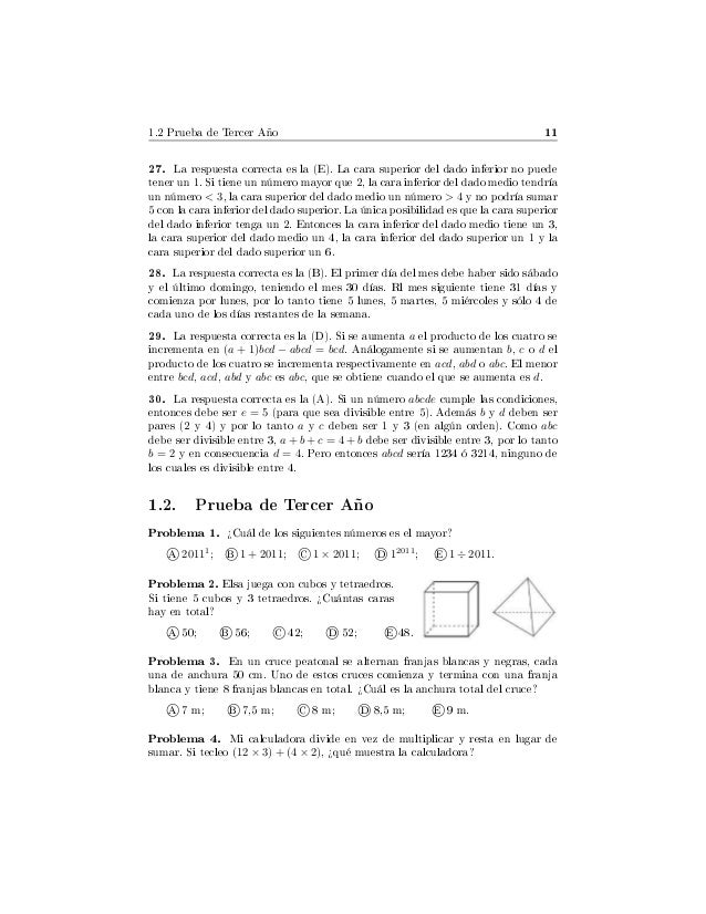 Ojm 11 Problemas Y Soluciones