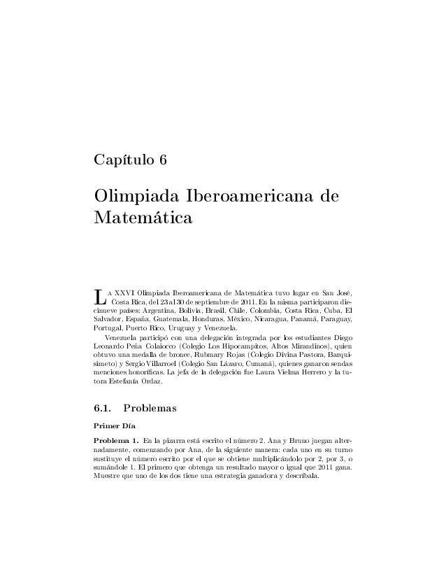 Ojm 11 Problemas Y Soluciones
