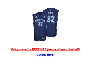 Get yourself a FREE NBA jersey of your choice!!!

                 Details here!
 