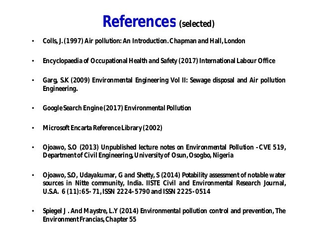 Environmental Pollution Common Sources And Remedies In The Nigerian