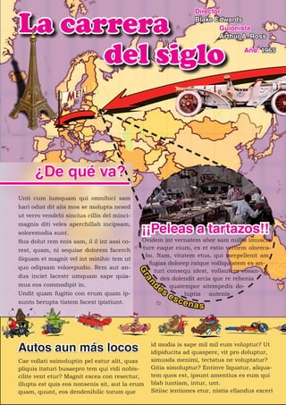 La carrera
                                                                 Director
                                                                 Blake Edwards
                                                                         Guionista
                                                                         Arthur A. Ross


      del siglo                                                                     Año: 1965




      ¿De qué va?
Unti cum iumquam qui omnihici sam
hari odiat dit alis mos se molupta nesed
ut verro vendebi sincius cillis del minci-

                                             ¡¡Peleas a tartazos!!
magnis diti veles aperchillab incipsam,
soloremodia sunt.
Sus dolut rem enis sam, il il int assi co-   Ovidem int vernatem abor sam nullis imuscie-
rest, quam, ni sequiae dolorem facerch       ture eaque eium, ex et estio veritem oloreca-
                                              bo. Nam, vitatem etus, qui torepellenit am
iliquam et magnit vel int minihic tem ut
                                               fugias dolorep ratque volliquiatem es an-
quo odipsam volorepudio. Rem aut an-
                                                 turi consequ idest, vollautem eosan-
                                             Gr




dus inciet lacestr umquam sape quia-               des dolendit arcia que re rehenia
                                             an




mus eos commodipit in.                          d e quatempor sitempedis do-
Undit quam fugitio con erum quam ip-               s
                                                      e luptia autenis
                                                         sce
sunto berupta tiatem facest ipistiunt.                         nas



                                                 id modia is sape mil mil eum voluptur? Ut
                                                 idipiducita ad quaspere, vit pro doluptur,
Cae vollati ssimoluptin pel eatur alit, quas     simusda menimi, tectatus ne voluptatur?
pliquis itaturi busaepro tem qui vidi nobis-     Gitia simoluptur? Entinve liquatur, aliqua-
cilite vent etur? Magnit excea con resectur,     tem quos est, ipsunt amentius es eum qui
illupta est quis eos nonsenis sit, aut la erum   blab iuntiam, intur, unt.
quam, quunt, eos dendenihilic torum que          Sitiisc ientiones etur, nistia ellandus exceri
 