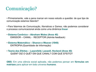 Comunicação?Primeiramente, vale a pena marcar em nosso estudo a questão: de que tipo de comunicação estamos falando?