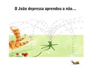 O João depressa aprendeu a não…
 