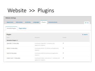 Website >> Plugins
 