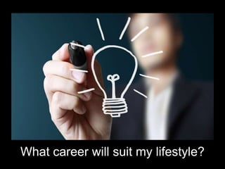 What career will suit my lifestyle?
 