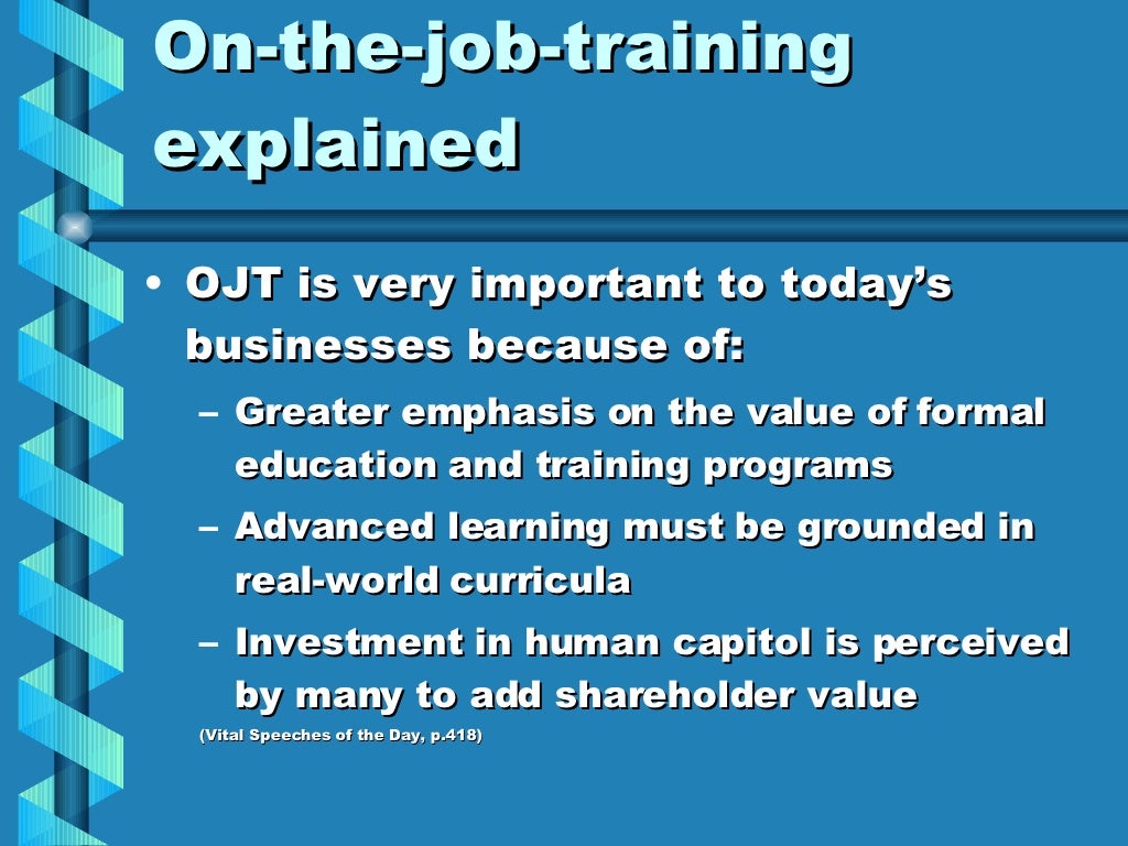 Ojt Trainingslides[1]