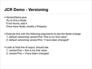 2008-12 OJUG JCR Demo