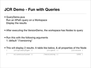 2008-12 OJUG JCR Demo
