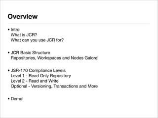 2008-12 OJUG JCR Demo