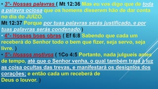 O julgamento do crente