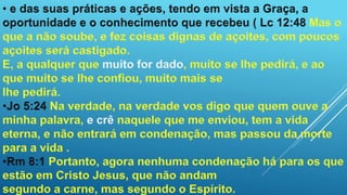 O julgamento do crente