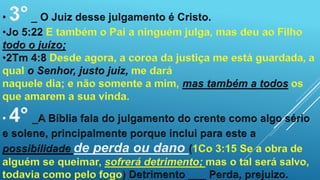 O julgamento do crente