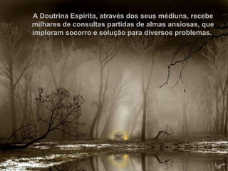Não só pelas palavras, que podem simbolizar folhas brilhantes sobre um tronco estéril. A Doutrina Espírita, através dos seus médiuns, recebe milhares de consultas partidas de almas ansiosas, que imploram socorro e solução para diversos problemas.  