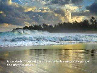 A caridade fraternal é a chave de todas as portas para a boa compreensão.  