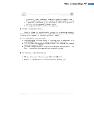 “Chile a mitad del Siglo XX”   25
 