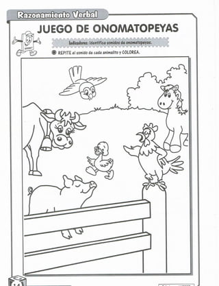 Razonamiento verbal 5 años