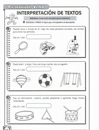 Razonamiento verbal 5 años