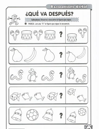 Razonamiento verbal 5 años