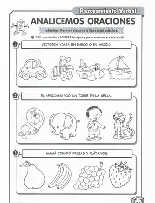 Razonamiento verbal 5 años