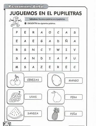 Razonamiento verbal 5 años
