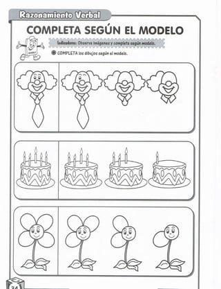 Razonamiento verbal 5 años