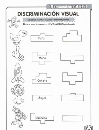 Razonamiento verbal 5 años